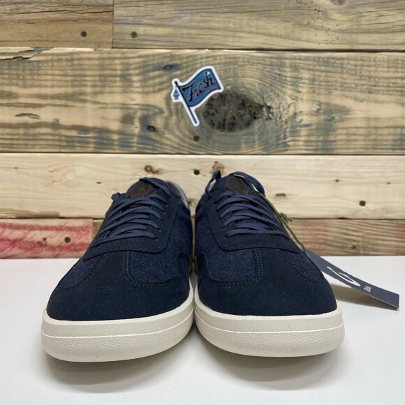 OluKai Puliki Drop-In Heel Casual Cotton Shoes Men’s Size 11.5 Indigo Suede - Picture 2 of 12